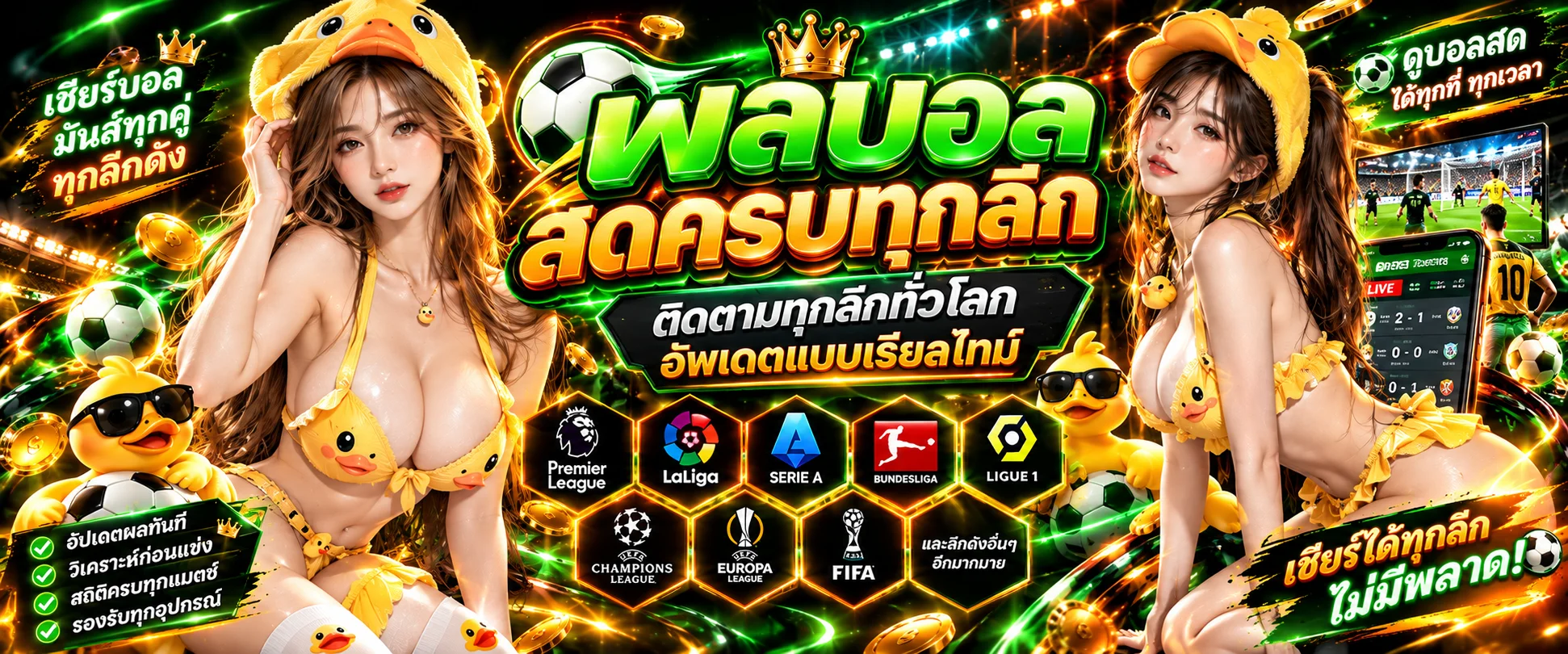 ผลบอลสด goodduck888 อัปเดตทุกลีก พรีเมียร์ลีก ลาลีกา บุนเดสลีกา เรียลไทม์